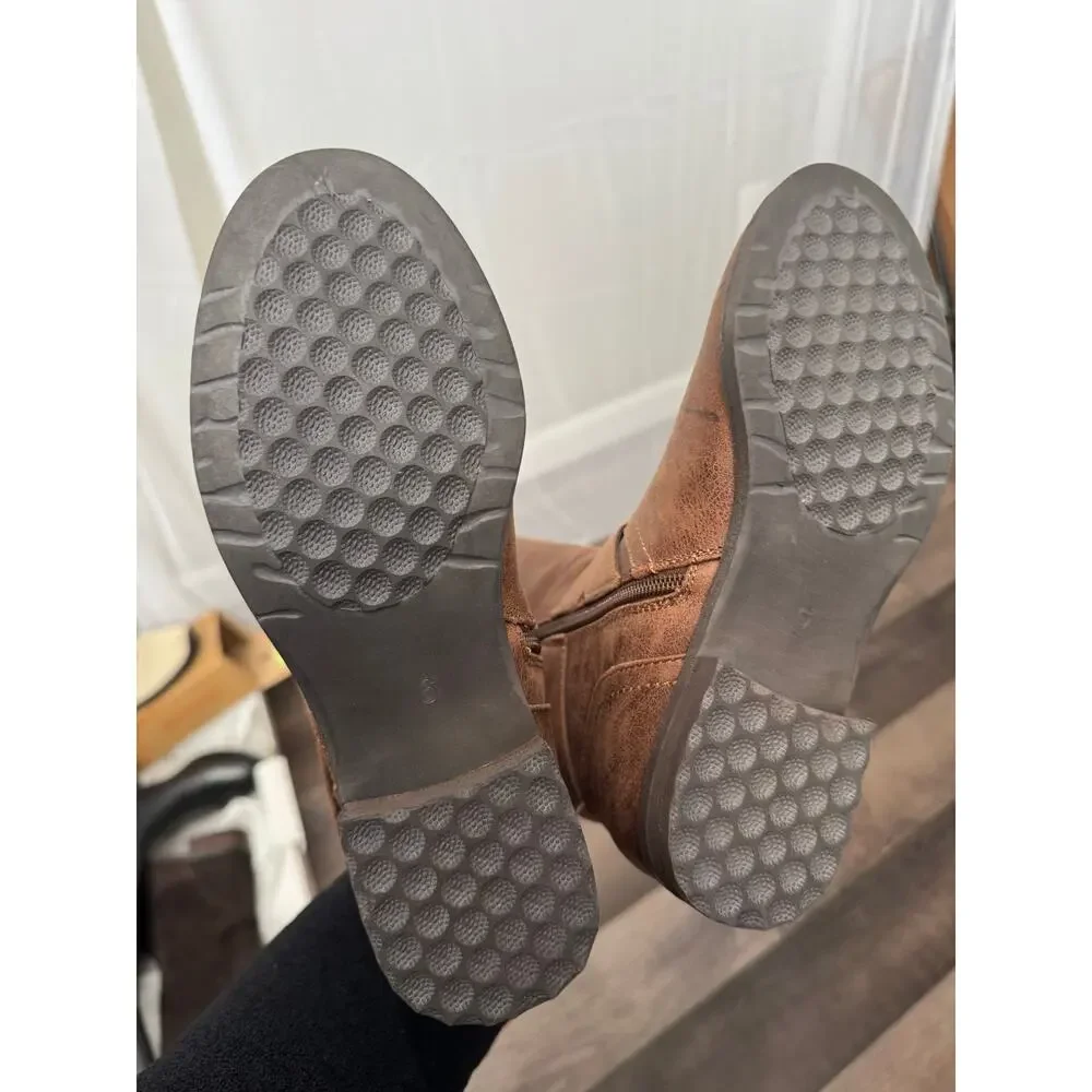 NWT B52 Faux Leather Boots by BullBoxer Tan Brown Kayley size 6.5 - Picture 5 of 8